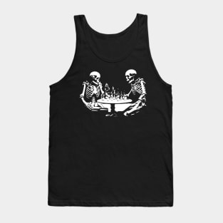 skeletons play chess Tank Top